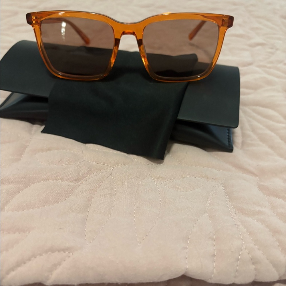 Saint Laurent Orange Sunglasses with Black Case 54-19-145